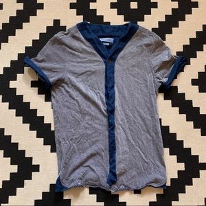 Zara baseball Buttondown Tee